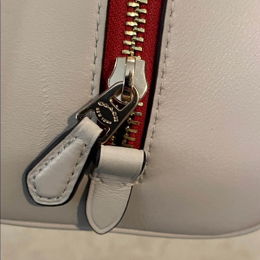 Coach Cream Cherry Print Mini Bag - Picture 12 of 12
